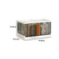 Urban Plastic/Acrylic Shelf Bookcase Folding Bookshelf with Doors