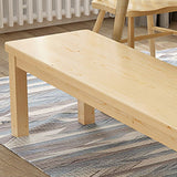 Mid-Century Modern Bench 11.81 Inch Wide Pine Bench with Squared Legs Clearhalo 'Benches' 'Chairs & Seating' 'furn' 'furn_benches' 'Furniture' 'Living Room Furniture' 1200x1200_e0a074b3-abfd-4853-a884-2c6ce23aeff1