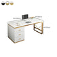 Glam Rectangular Writing Desk Wooden Office Desk for Office Home