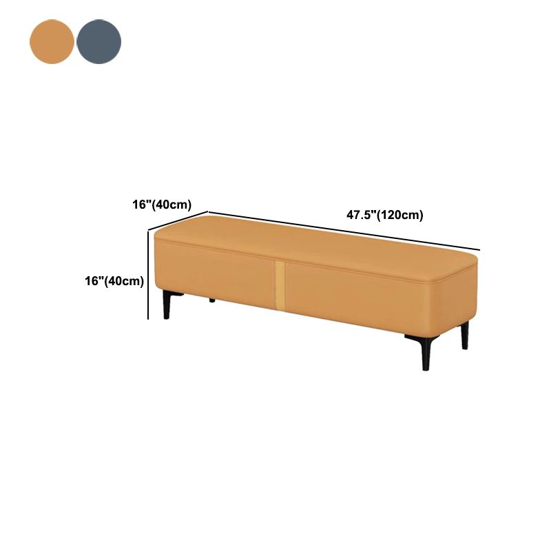 47.2"L Upholstered Seating Bench Cushioned Entryway and Bedroom Bench with Legs Clearhalo 'Benches' 'Chairs & Seating' 'furn' 'furn_benches' 'Furniture' 'Living Room Furniture' 1200x1200_e0a1a25c-3590-4bfb-a3d9-9ab10fae0576
