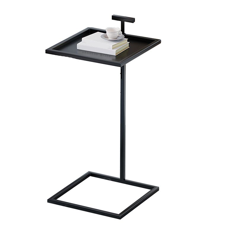 Tavolino superiore del vassoio quadrato moderno di metà secolo 23.23 "tavolo da fine cista alto cista