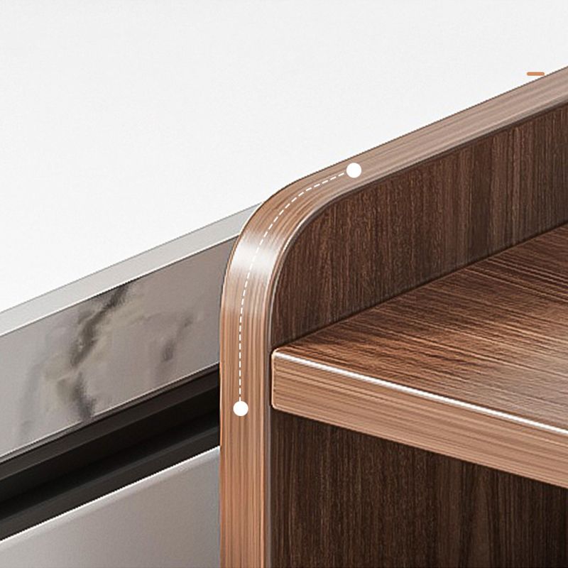 Scheda moderna della scheda laterale Sideboard in legno con porta per la cucina