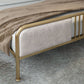 Glam Metallic Open-Frame Bed with Fabric Upholstered Headboard Clearhalo 'Bedroom Furniture' 'Beds' 'furn' 'furn_beds' 'Furniture' 1200x1200_e0ab0ce7-cd2d-45ec-98e9-06e6fe74d64b