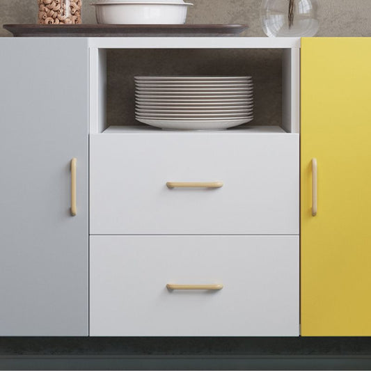 Console televisiva in legno ingegnerizzato in legno TV contemporaneo con archiviazione