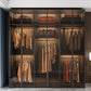 Modern Style Glass Wardrobe Bedroom Wardrobe Closet with Soft Close Door Clearhalo 'Armoires & Wardrobes' 'armoires_wardrobes' 'Bedroom Furniture' 'furn' 'furn_armoires_wardrobes' 'Furniture' 1200x1200_e0ab5e01-836e-4a88-b021-b0373a21102d
