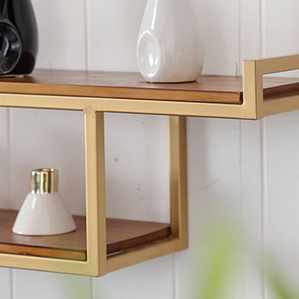 Industrial Floating Shelf Bookcase Metal and Wooden Bookshelf Clearhalo 'Bookcases' 'furn' 'furn_bookcases' 'Furniture' 'Office Furniture' 1200x1200_e0ac2643-43bb-45e4-b27f-63eb6d5d71b4