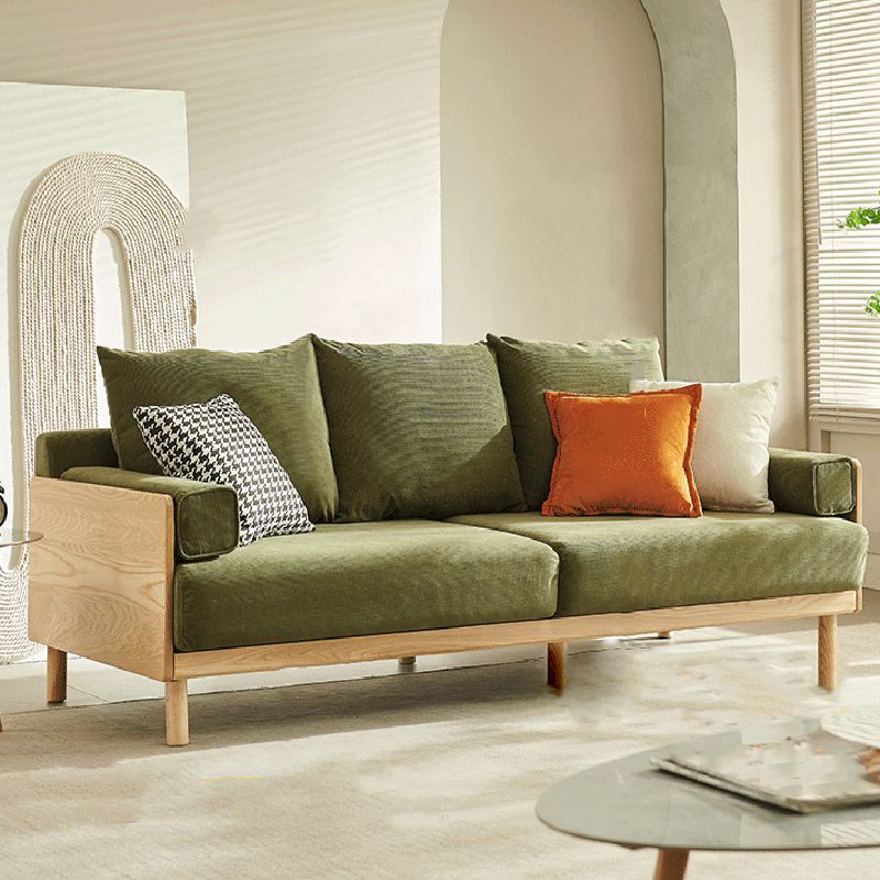 Scandinavian 2-seater Living Room Couch Square Arm Sofa with Pillow Back Clearhalo 'furn' 'furn_sofas' 'Furniture' 'furniture_sofas' 'Living Room Furniture' 'Sofa' 'sofas' 1200x1200_e0ace0ac-a6a5-44ce-9dae-2ff9b90dbf71