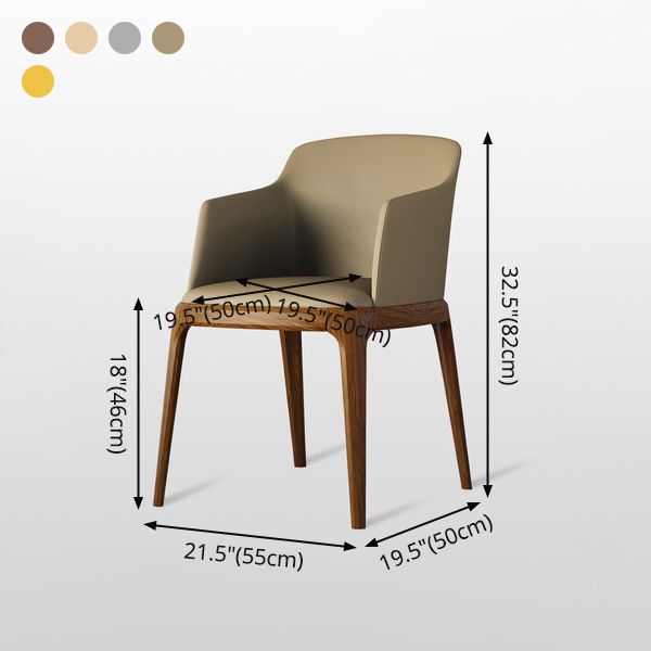 Contemporary Style Wooden Dining Chairs Dining Arm Side Chairs for Kitchen (Set of 2) Clearhalo ' kitchen&dining_furn' 'Dining Chairs' 'Dining Tables & Seating' 'dining_chair' 'furn' 'furn_dining_chair' 'Furniture' 'furniture_dining_chair' 'Kitchen & Dining Furniture' 'kitchen' 1200x1200_e0ad498e-d9c0-4175-8238-0c828f5fe858