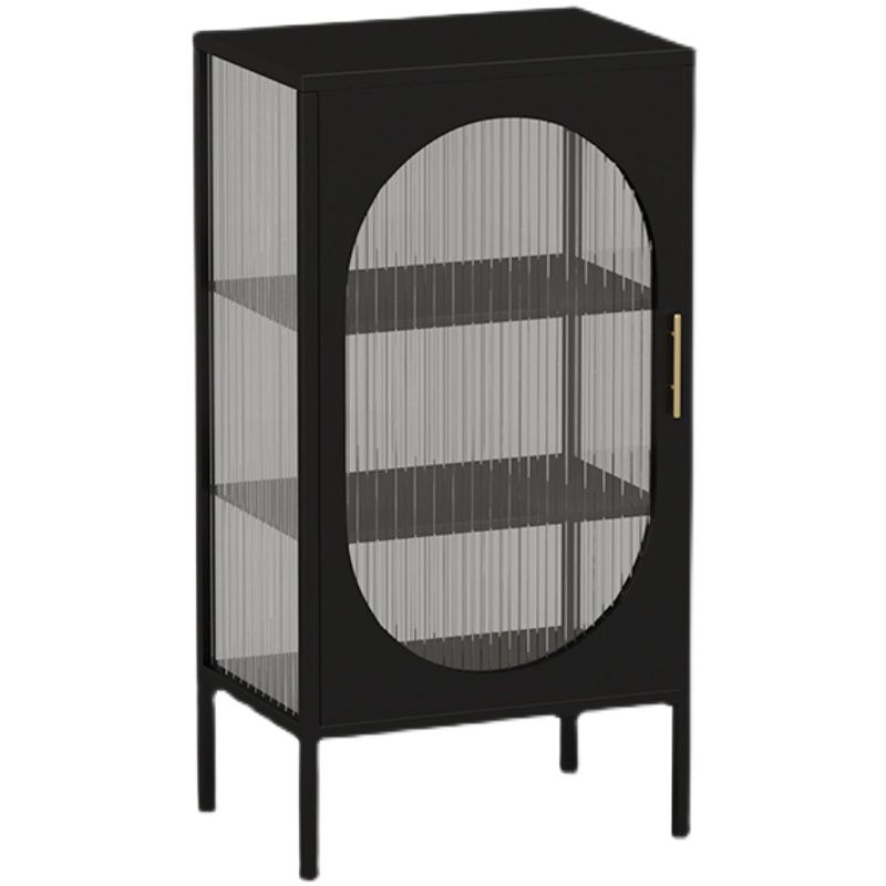 Sideboard di ferro della porta di vetro moderno server moderno con spazio per la sala da pranzo del soggiorno