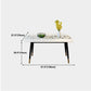 Modern Dining Table White Rectangle Table with 4 Legs for Dining Room Clearhalo ' dining_table' 'Dining Tables & Seating' 'Dining Tables' 'furn' 'furn_dining_table' 'Furniture' 'furniture_dining_table' 'Kitchen & Dining Furniture' 'kitchen&dining_furn' 'kitchen' 'kitchen_dining_table' 1200x1200_e0adedb5-499d-45f7-8fa6-acfc655f3fd6