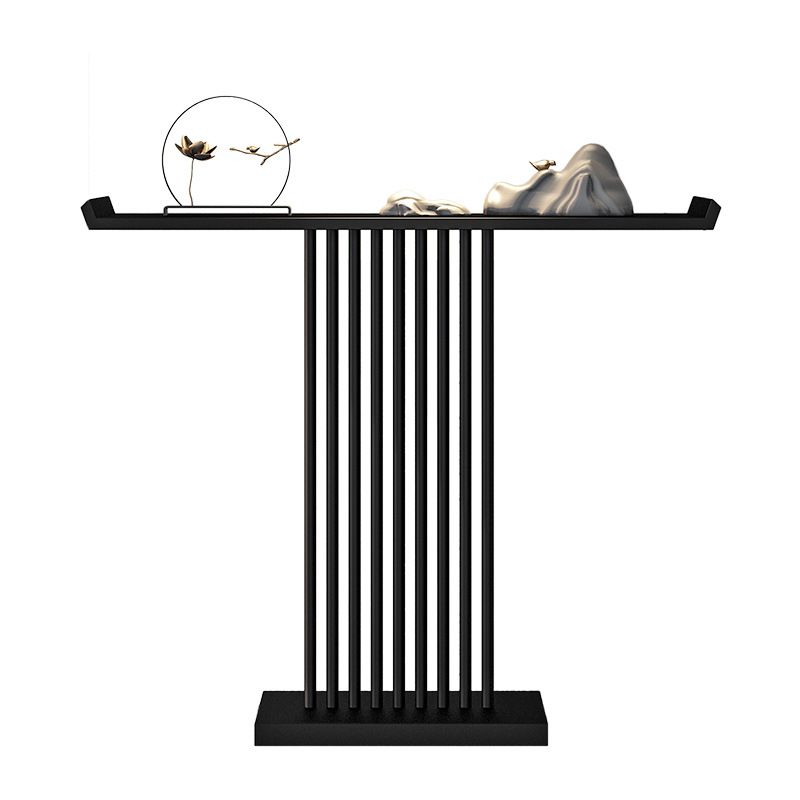 Mesa de acento de hierro de la consola moderna de 31.5 pulgadas de altura con estante