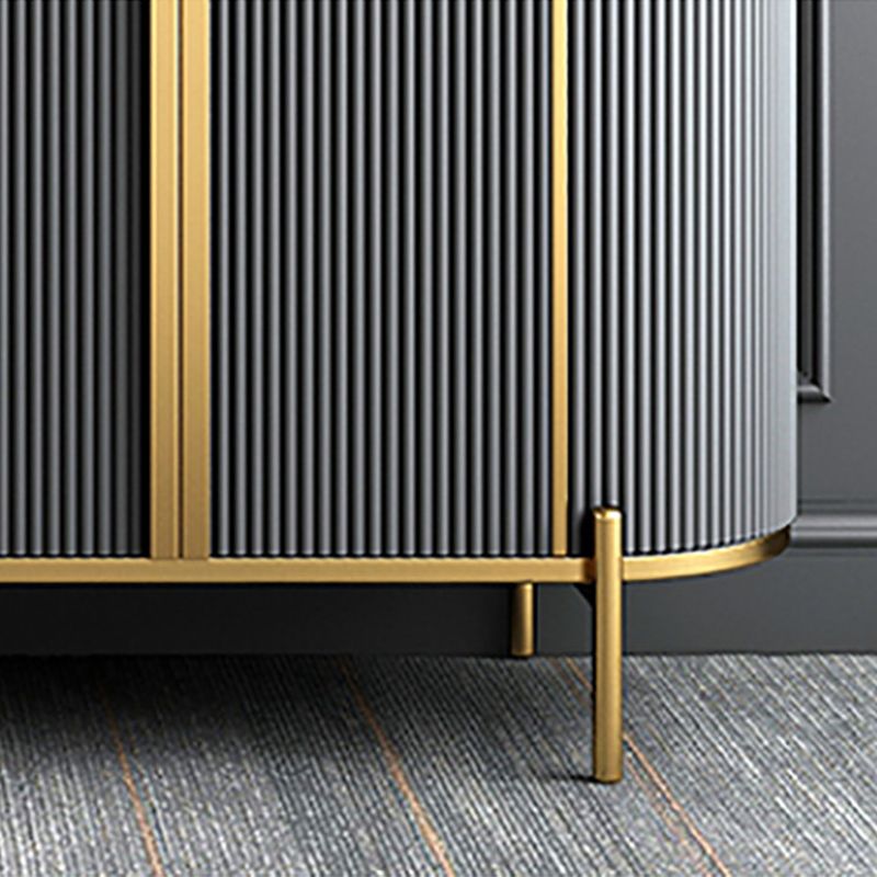 Contemporary Dining Buffet Marble Sideboard Table with Cabinets Clearhalo 'buffet_sideboard' 'Buffets & Sideboards' 'furn' 'furn_buffet_sideboard' 'Furniture' 'Kitchen & Dining Furniture' 1200x1200_e0b1a98d-4914-4807-a246-e0405dce8a65