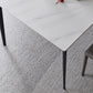 Contemporary Rectangle Dining Table Stone Dining Table with 4 Legs
