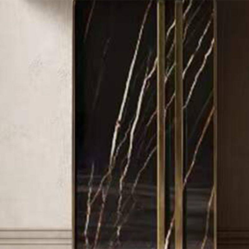 Glam Iron Console Accent Table Scratch Resistant with 2 Legs for Hall