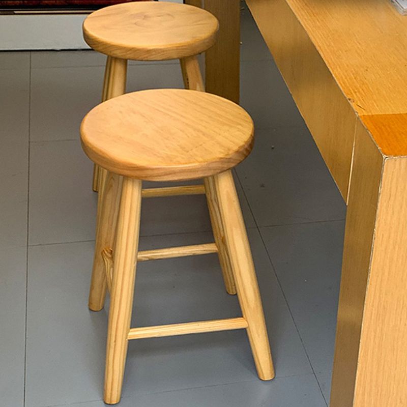 Modern Armless Counter Stool Wood Restaurant Bar Stool with Wooden Seat and Pedal Clearhalo 'Bar Furniture' 'Bar Stools' 'bar_stools' 'furn' 'furn_bar_stools' 'furniture_bar_stools' 'Kitchen & Dining Furniture' 'kitchen&dining_furn' 'kitchen' 'kitchen_furn' Furniture' 1200x1200_e0b34b9f-86a3-4715-8171-de3752a0dc4e