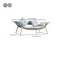 Modern Rattan with Arms Chaise Flared Arms with Legs for Bedroom Living Room Clearhalo 'Chairs & Seating' 'Chaise Lounge' 'chaise_lounge' 'furn' 'furn_chaise_lounge' 'Furniture' 'Living Room Furniture' 1200x1200_e0b3755d-d9f0-4294-88c8-7ef78b3f95f4