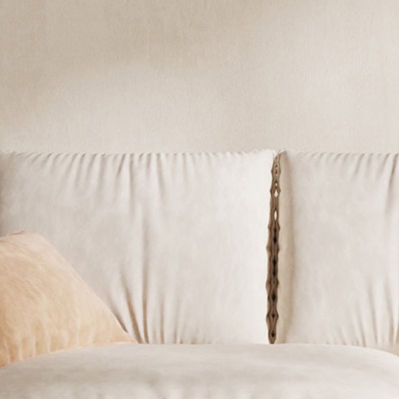 Divano imbottito nordico da 30,7 "divano alto dormiente con deposito