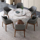 Modern Sintered Stone Dining Table Round Table with Wooden Pedestal for Restaurant Clearhalo ' dining_table' 'Dining Tables & Seating' 'Dining Tables' 'furn' 'furn_dining_table' 'Furniture' 'furniture_dining_table' 'Kitchen & Dining Furniture' 'kitchen&dining_furn' 'kitchen' 'kitchen_dining_table' 1200x1200_e0b9e88a-5160-45c1-b9fa-9b17bfdfd020