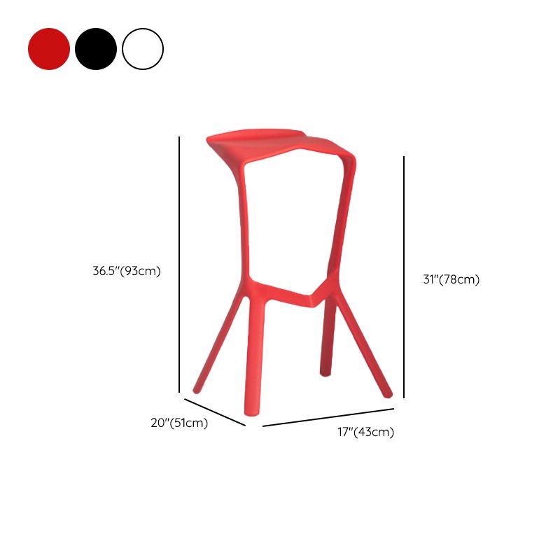 Tabouret de bar en plastique industriel Tabouret de hauteur de bar empilable d'intérieur