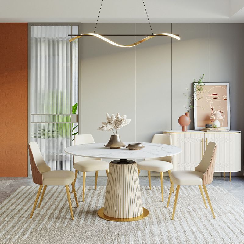 Contemporary 1/4/5/7 Pieces Dining Set Metal Dining Room Set for Restaurant Clearhalo 'Dining Room Sets' 'Dining Tables & Seating' 'dining_room_set' 'furn' 'furn_dining_room_set' 'Furniture' 'furniture_dining_room_set' 'Kitchen & Dining Furniture' 1200x1200_e0ba6bed-66a9-4ab7-817a-9a3e5d54a941