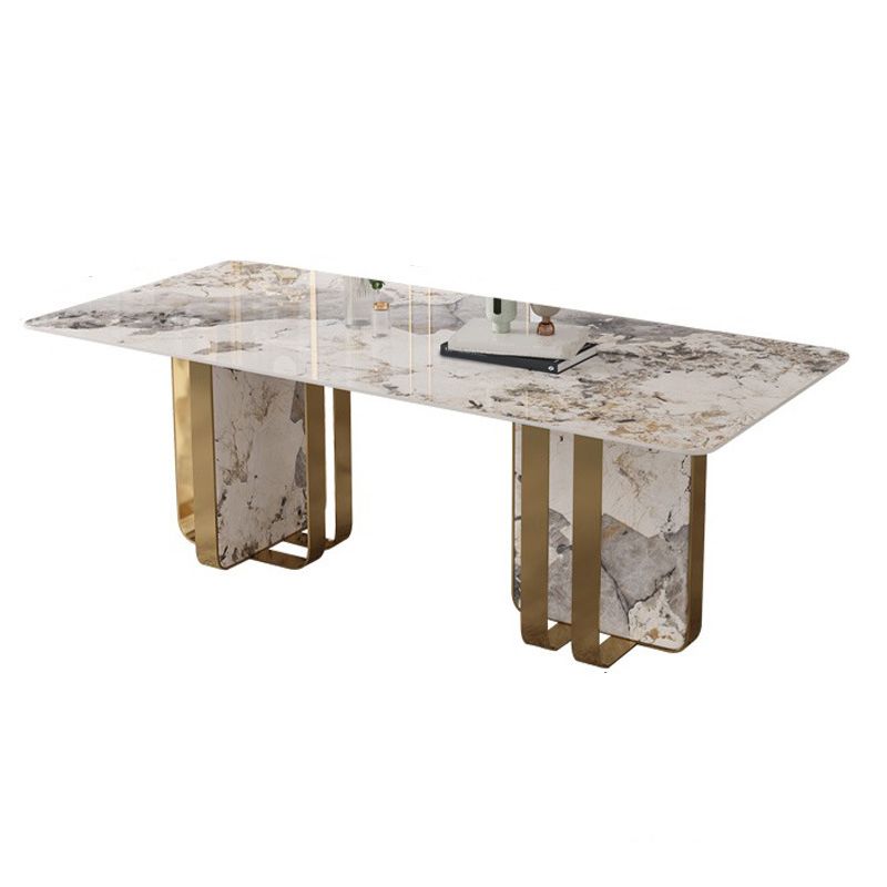 Glam Dining Table Set 1/2/3/5/7 Pcs Sintered Stone Dining Table with Upholstered Chairs Clearhalo 'Dining Room Sets' 'Dining Tables & Seating' 'dining_room_set' 'furn' 'furn_dining_room_set' 'Furniture' 'Kitchen & Dining Furniture' 1200x1200_e0bda371-b606-43bf-a9df-ad6f4be56a6d