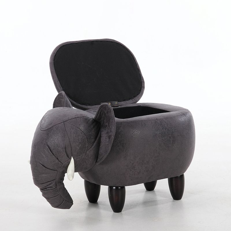 コンテンポラリーフェイクレザー布張りのオスマンスペシャリティシェイププーフ