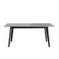 Stone Top Dining Table Mid-Century Modern Dining Table with 4 Oak Wood Legs Clearhalo 'Dining Tables & Seating' 'Dining Tables' 'dining_table' 'furn' 'furn_dining_table' 'Furniture' 'furniture_dining_table' 'Kitchen & Dining Furniture' 'kitchen' 'kitchen_dining_table' 1200x1200_e0bfade0-ba62-43ae-bd70-8924c602eea8