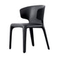 Sedia da pranzo in vetro finto sedia a wingback con rivestimento