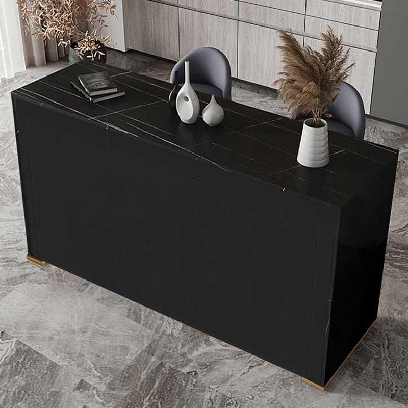 Indoor Double Pedestal Cocktail Bar Table Modern Pub Height Dining Table Clearhalo 'Bar Furniture' 'Bar Tables' 'bar_tables' 'furn' 'furn_bar_tables' 'Furniture' 'furniture_bar_tables' 'Kitchen & Dining Furniture' 1200x1200_e0c3666b-5a3b-4e55-9573-b3105804d389