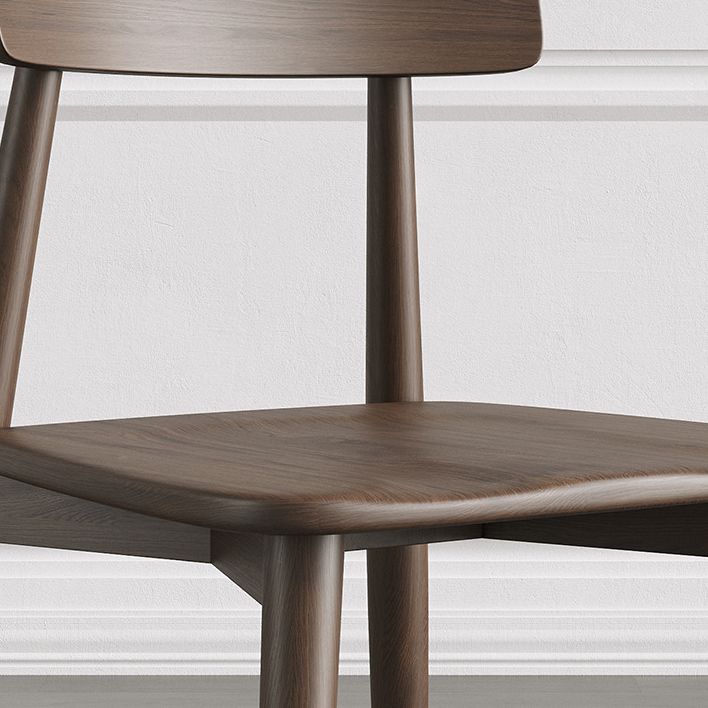 Sedia industriale imbottita senza braccioli Sedia laterale per interni in legno di gomma