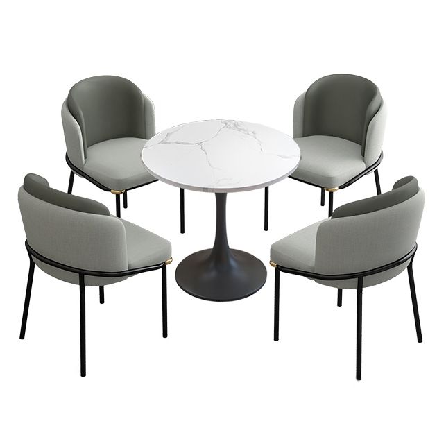 Simple Style Sintered Stone Dining Table Tulip Base Round Table for Home Clearhalo ' dining_table' 'Dining Tables & Seating' 'Dining Tables' 'furn' 'furn_dining_table' 'Furniture' 'furniture_dining_table' 'Kitchen & Dining Furniture' 'kitchen&dining_furn' 'kitchen' 'kitchen_dining_table' 1200x1200_e0c6afe5-ec5b-4d98-b85d-513497fd05a9
