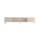 Soporte para TV Stone Media Console, soporte para TV con almacenamiento cerrado y cajones