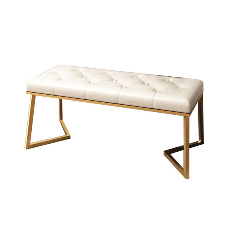 Mid-Century Modern Upholstered Bench Rectangle Bedroom Seating Bench with Legs Clearhalo 'Benches' 'Chairs & Seating' 'furn' 'furn_benches' 'Furniture' 'Living Room Furniture' 1200x1200_e0c9b9f5-36f1-4b8b-baa4-701f8eca2b6d