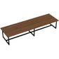 Industrial Rectangle Dinner Room Kitchen Table Brown Solid Wood Dinner Table