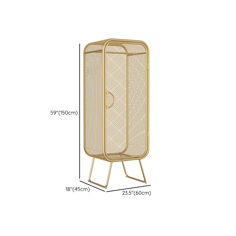 Contemporary Wardrobe Closet Metal Wardrobe Cabinet for Bedroom Clearhalo 'Armoires & Wardrobes' 'armoires_wardrobes' 'Bedroom Furniture' 'furn' 'furn_armoires_wardrobes' 'Furniture' 1200x1200_e0ca5d76-737f-4526-ae83-c093da4b3ada