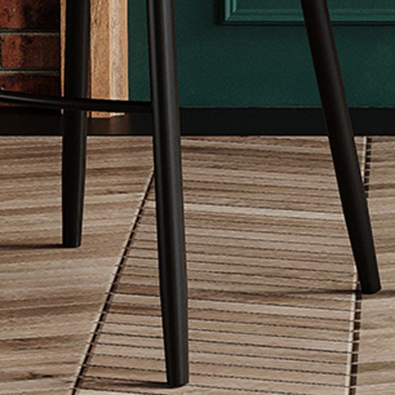 Faux Leather Armless Bar Stool Industrial Low Back Bar Chair with Metal Footrest Clearhalo 'Bar Furniture' 'Bar Stools' 'bar_stools' 'furn' 'furn_bar_stools' 'Furniture' 'Kitchen & Dining Furniture' 1200x1200_e0ca6e9b-acd5-4d43-8590-79a7c5ef9f63