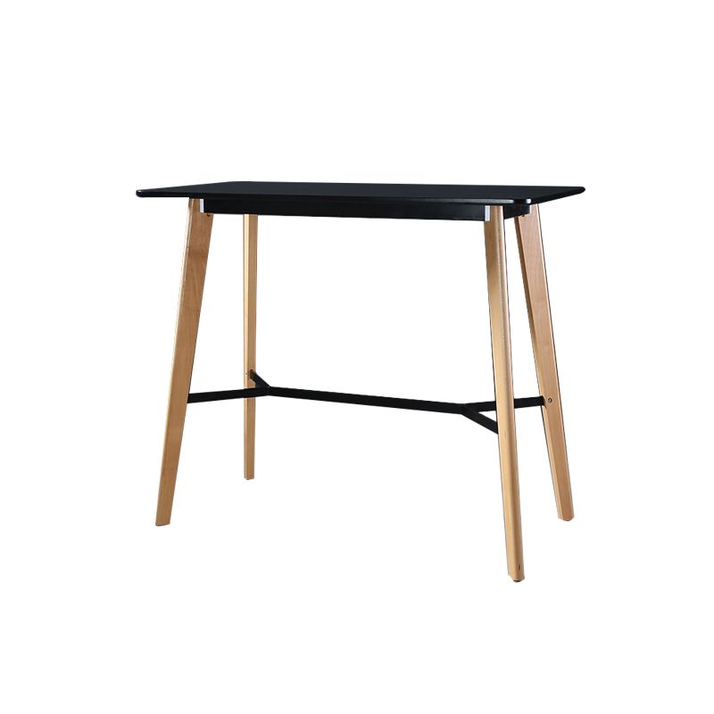 Modern Style Wooden Top Rectangle 4 Legs Bar Dining Table for Home Clearhalo 'Bar Furniture' 'Bar Tables' 'bar_tables' 'furn' 'furn_bar_tables' 'Furniture' 'Kitchen & Dining Furniture' 1200x1200_e0cc56ba-1012-4fbb-b71a-70b2253b2bbb