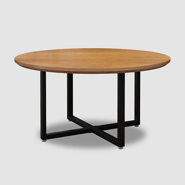 Contemporary 1/4/5/7 Pieces Furniture Round Solid Wood Dining Table Set in Brown Clearhalo 'Dining Room Sets' 'Dining Tables & Seating' 'dining_room_set' 'furn' 'furn_dining_room_set' 'Furniture' 'Kitchen & Dining Furniture' 1200x1200_e0cd789a-f0ec-458b-ad60-632e41790c54