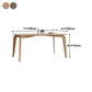 Rectangle Mid-Century Modern Dining Table Pine Wood Fixed Table with 4 Legs Clearhalo ' dining_table' 'Dining Tables & Seating' 'Dining Tables' 'furn' 'furn_dining_table' 'Furniture' 'furniture_dining_table' 'Kitchen & Dining Furniture' 'kitchen&dining_furn' 'kitchen' 'kitchen_dining_table' 1200x1200_e0ce8988-9752-48ae-b3d5-8c90caab835b