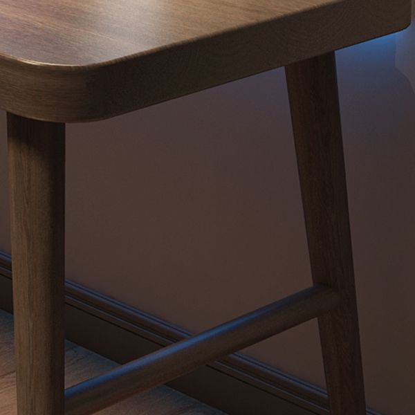 Scrivania di scrittura rettangolo in legno massiccio moderno 29.53 "Distanta da ufficio alto