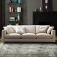Modern Style with Pillow Back Imitation Leather/cotton and Linen Upholstered Beige Sofa Clearhalo 'furn' 'furn_sofas' 'Furniture' 'furniture_sofas' 'kitchen' 'kitchen_sofas' 'Living Room Furniture' 'Sofa' 'sofas' 1200x1200_e0d14586-d486-4a56-8248-68339f2bb501