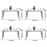 Metal Contemporary Rectangular Dining Table Sintered Stone Table with 4 Legs Clearhalo ' dining_table' 'Dining Tables & Seating' 'Dining Tables' 'furn' 'furn_dining_table' 'Furniture' 'furniture_dining_table' 'Kitchen & Dining Furniture' 'kitchen&dining_furn' 'kitchen' 'kitchen_dining_table' 1200x1200_e0d1c58f-ea97-4faf-9645-023c83000dcb