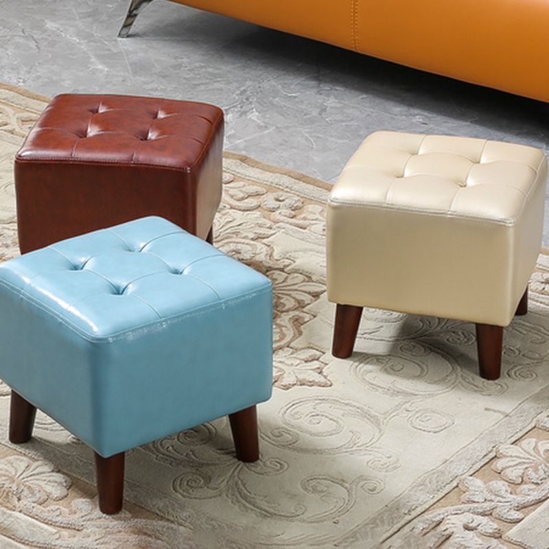 Yellow Modern Standard Stain Resistant Square Indoor Standard Clearhalo 'furn' 'furn_ottomans_poufs' 'Furniture' 'Living Room Furniture' 'Ottomans & Poufs' 'ottomans_poufs' 1200x1200_e0d1ea07-a15c-42c3-b770-0871116d356b