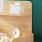 Mesa de madera dormitorio de almacenamiento abierto nocturno con cajón
