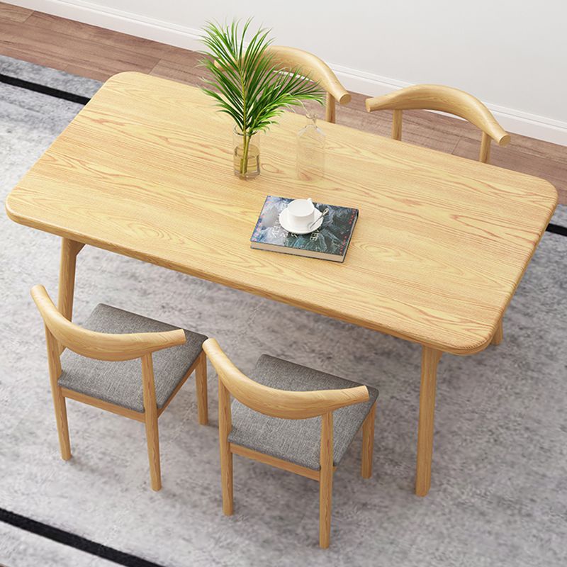 Modern Rectangle Wood Dining Table Wooden Legs for Dining Room Clearhalo 'Dining Tables & Seating' 'Dining Tables' 'dining_table' 'furn' 'furn_dining_table' 'Furniture' 'Kitchen & Dining Furniture' 1200x1200_e0d36eaa-19f9-4918-baac-5a594ae9075d