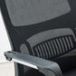 Silla de escritorio tapizada AirGrid, transpirable, negra, contemporánea, de 23" de ancho