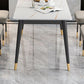 Minimalist Design 1/2/5/7 Rectangular Dining Room Table with Upholstered Chairs Clearhalo 'Dining Room Sets' 'Dining Tables & Seating' 'dining_room_set' 'furn' 'furn_dining_room_set' 'Furniture' 'furniture_dining_room_set' 'Kitchen & Dining Furniture' 'kitchen&dining_furn' 'kitchen' 1200x1200_e0d73dab-072c-4585-b9b1-04f7b2e4aa84