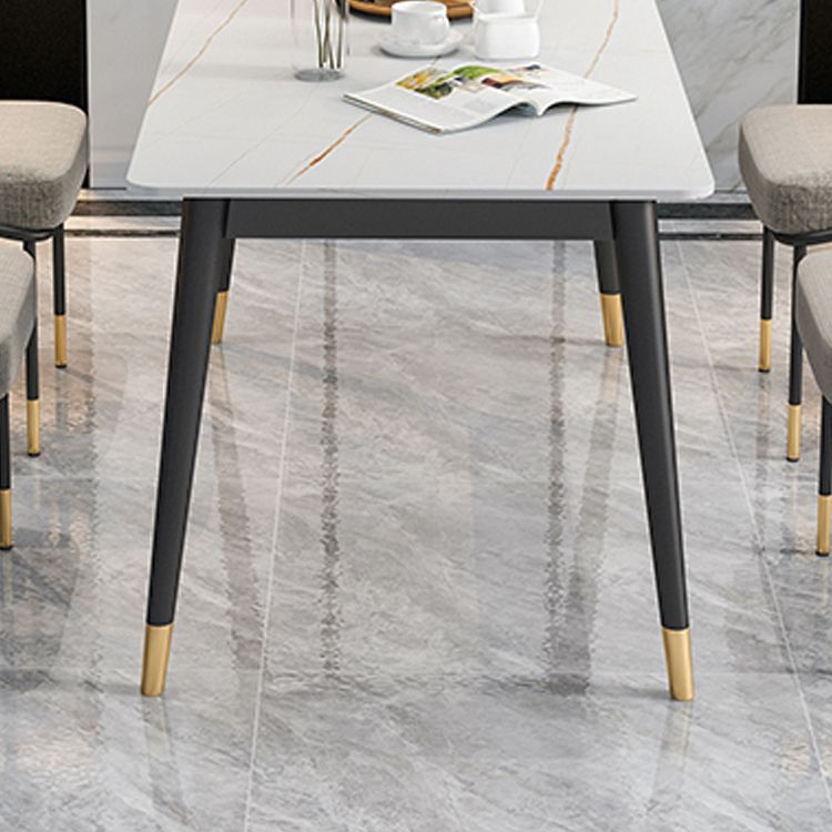 Minimalist Design 1/2/5/7 Rectangular Dining Room Table with Upholstered Chairs Clearhalo 'Dining Room Sets' 'Dining Tables & Seating' 'dining_room_set' 'furn' 'furn_dining_room_set' 'Furniture' 'furniture_dining_room_set' 'Kitchen & Dining Furniture' 'kitchen&dining_furn' 'kitchen' 1200x1200_e0d73dab-072c-4585-b9b1-04f7b2e4aa84
