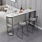 Nordic Glam Style Bar Table 42-inch Height Metal Base Bistro Table for Dining Room Clearhalo 'Bar Furniture' 'Bar Tables' 'bar_tables' 'furn' 'furn_bar_tables' 'Furniture' 'furniture_bar_tables' 'Kitchen & Dining Furniture' 'kitchen&dining_furn' 'kitchen' 1200x1200_e0dbfab3-1935-4b84-a39a-8ee1e6cfaf84