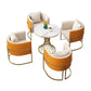 Glam Gold Steel Dining Set 1/5 Pieces Indoor Dining Furniture Clearhalo 'Dining Room Sets' 'Dining Tables & Seating' 'dining_room_set' 'furn' 'furn_dining_room_set' 'Furniture' 'Kitchen & Dining Furniture' 1200x1200_e0dc96c2-cf15-4ee9-8688-28005696b83e